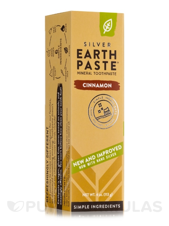 Redmond Earthpaste Toothpaste, Cinnamon - 4 oz (113 Grams)
