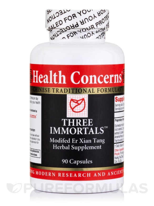 Three Immortals™ (Modified Er Xian Tang Herbal Supplement) - 90 Capsules