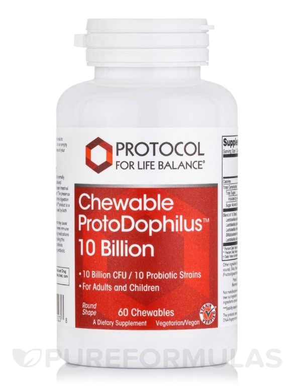 Chewable ProtoDophilus™ 10 Billion - 60 Chewables