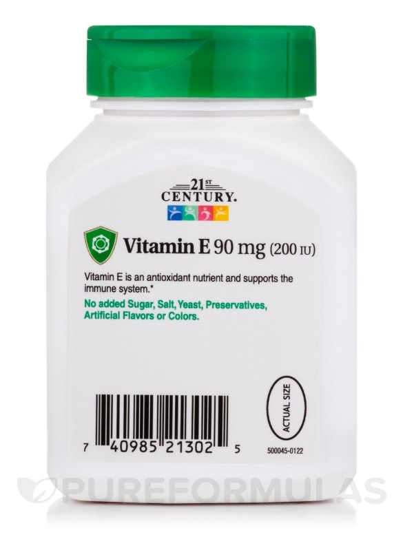 Vitamin E 90 mg / 200 IU - 110 Softgels - Alternate View 2