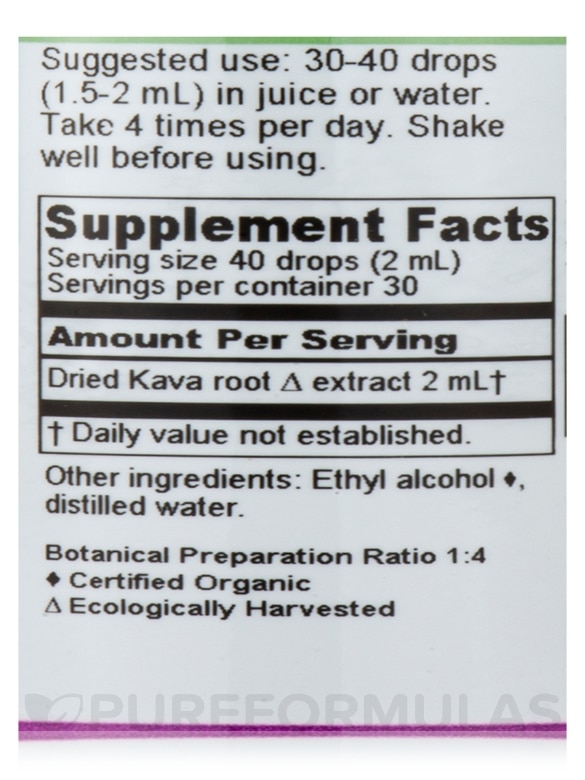 Kava Extract - 2 fl. oz (60 ml) - Alternate View 3