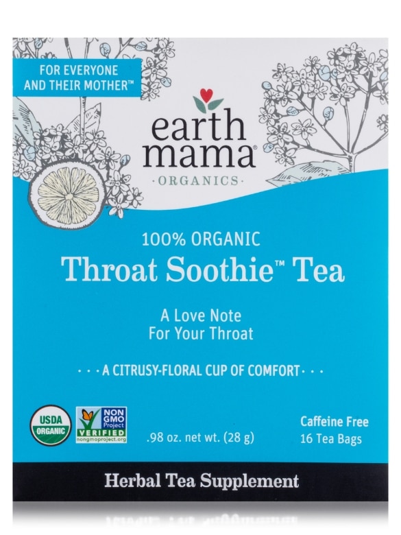 Organic Throat Smoothie Tea (Caffeine Free) - 16 Tea Bags - Alternate View 1
