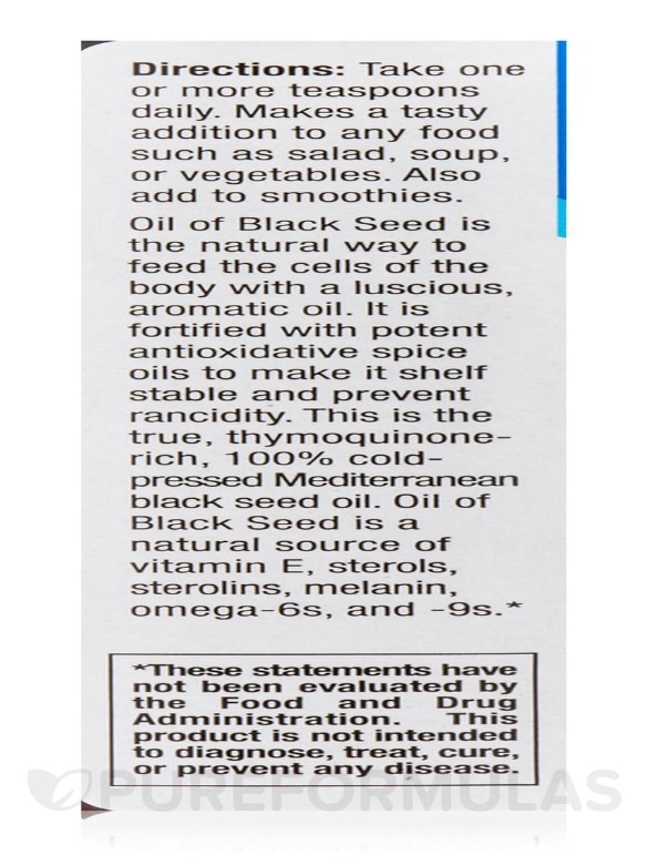 Oil of Black Seed - 12 fl. oz (355 ml) - Alternate View 4