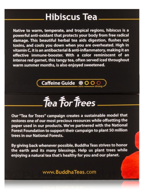 Organic Hibiscus Tea - 18 Tea Bags - Alternate View 7