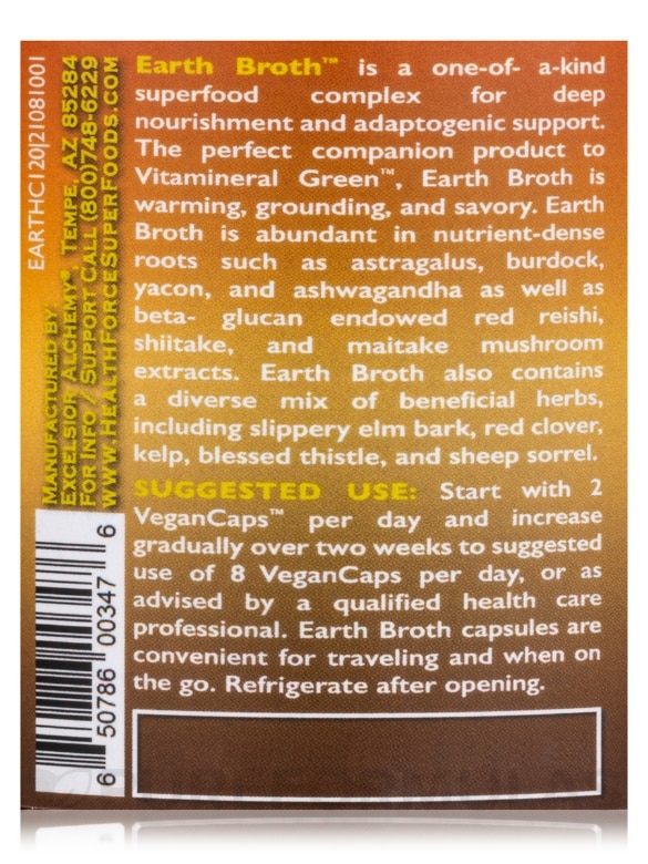 Earth Broth™ (formerly Vitamineral Earth™) - 120 VeganCaps™ - Alternate View 5