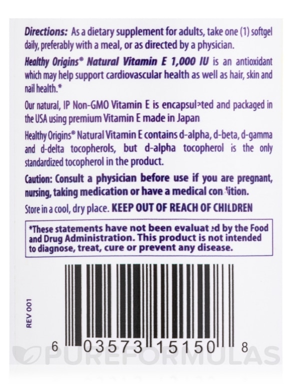 Natural Vitamin E 1