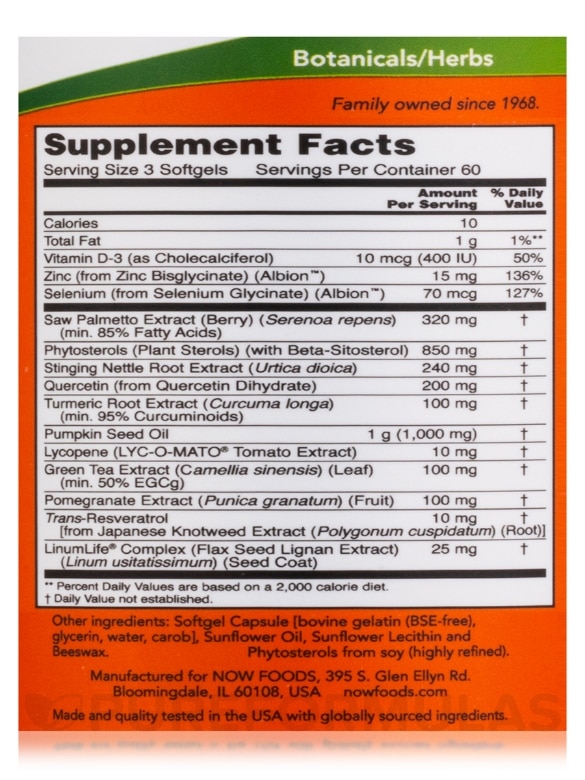 Prostate Health Clinical Strength - 180 Softgels - Alternate View 4