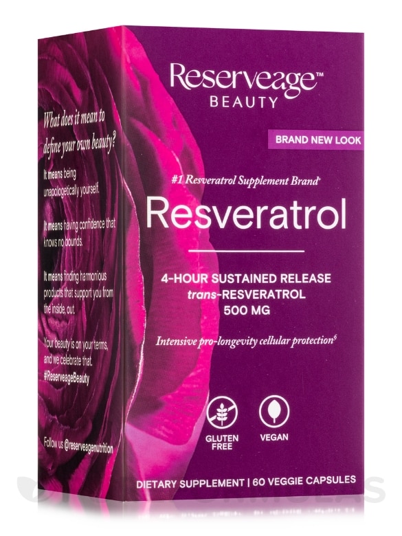 Resveratrol 500 mg - 60 Veggie Capsules
