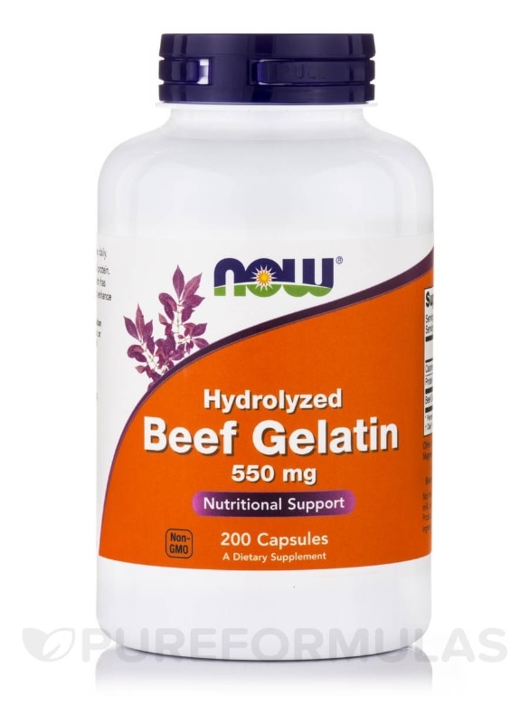 Beef Gelatin (Hydrolyzed) 550 mg - 200 Capsules