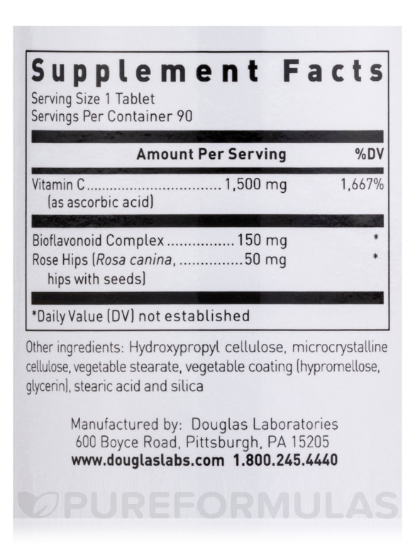 C-Max (Vitamin C 1500 mg) - 90 Tablets - Alternate View 3