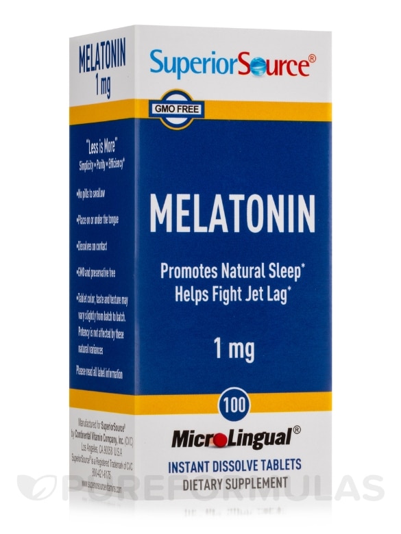 Melatonin 1 mg - 100 MicroLingual® Tablets