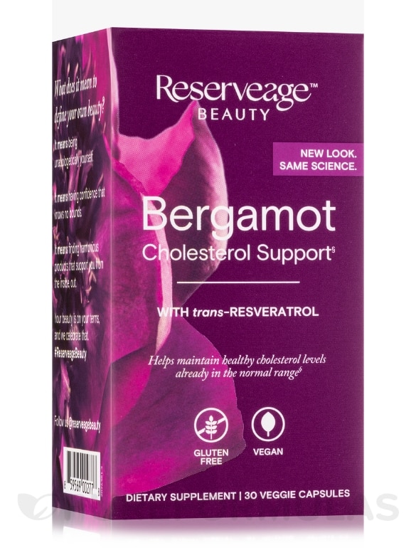 Bergamot Cholesterol Support with Trans-Resveratrol - 30 Veggie Capsules