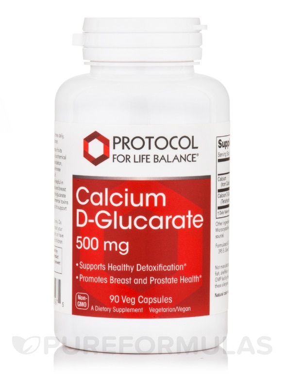 Calcium D-Glucarate 500 mg - 90 Veg Capsules