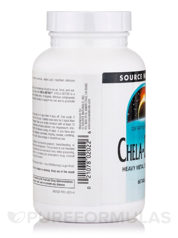 Chela Detox - 60 Tablets - Alternate View 3