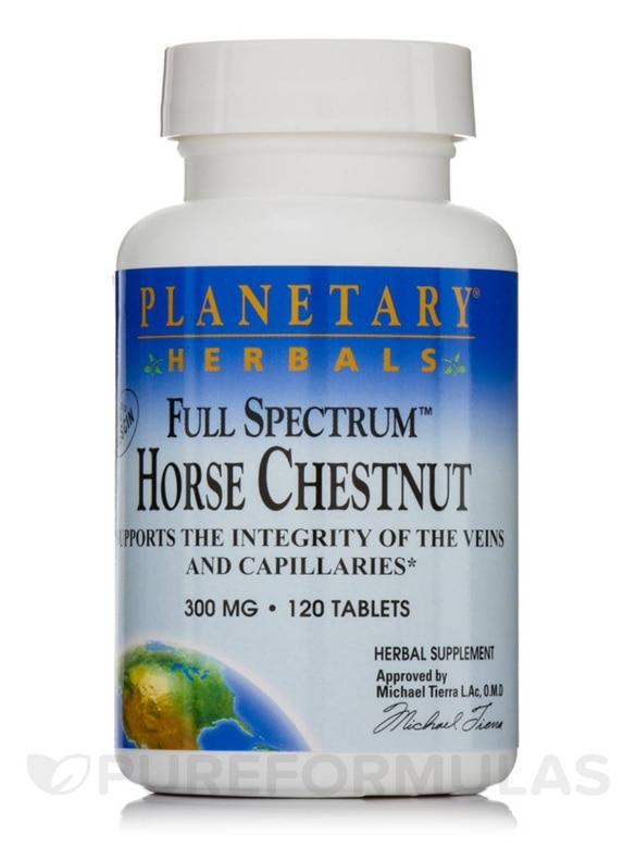 Full Spectrum Horse Chestnut 300 mg - 120 Tablets