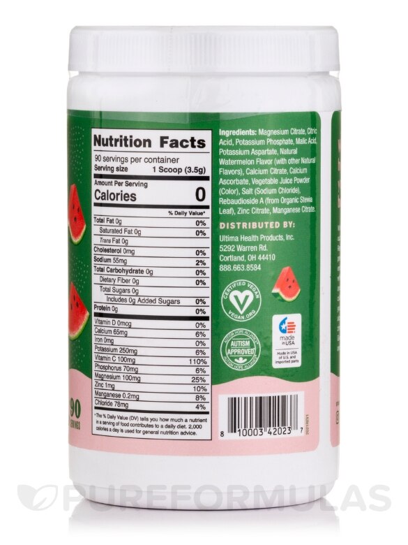 Electrolyte Hydration Powder, Watermelon Flavor - 90 Serving Canister - Alternate View 1
