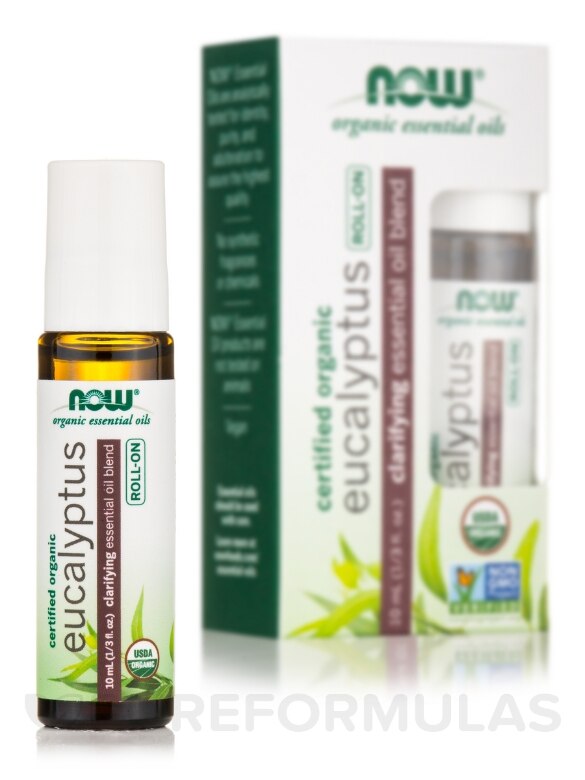 NOW® Organic Essential Oils - Eucalyptus Essential Oil Blend (Roll-on) - 1/3 fl. oz (10 ml) - Alternate View 1