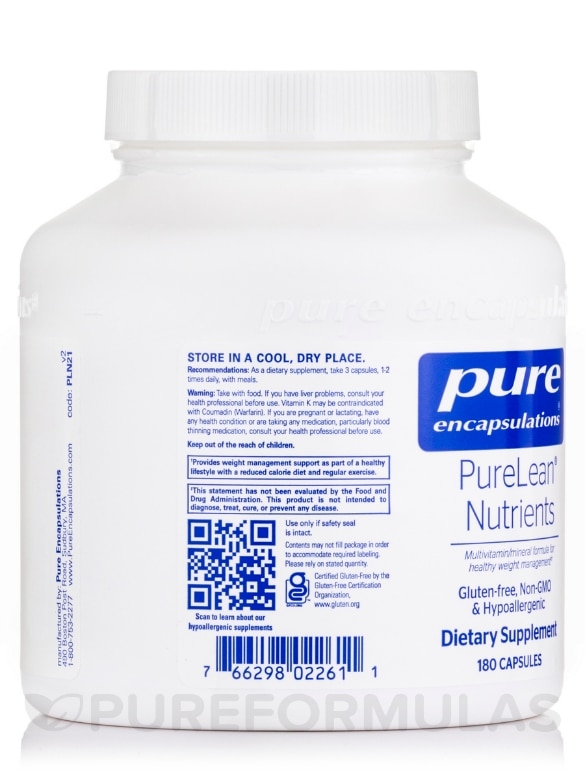 PureLean® Nutrients - 180 Capsules - Alternate View 3