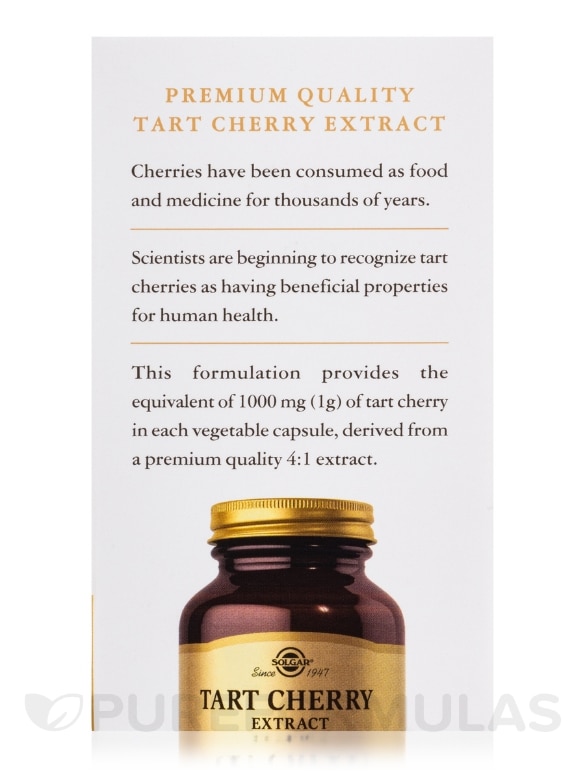 Tart Cherry 1000 mg - 90 Vegetable Capsules - Alternate View 4