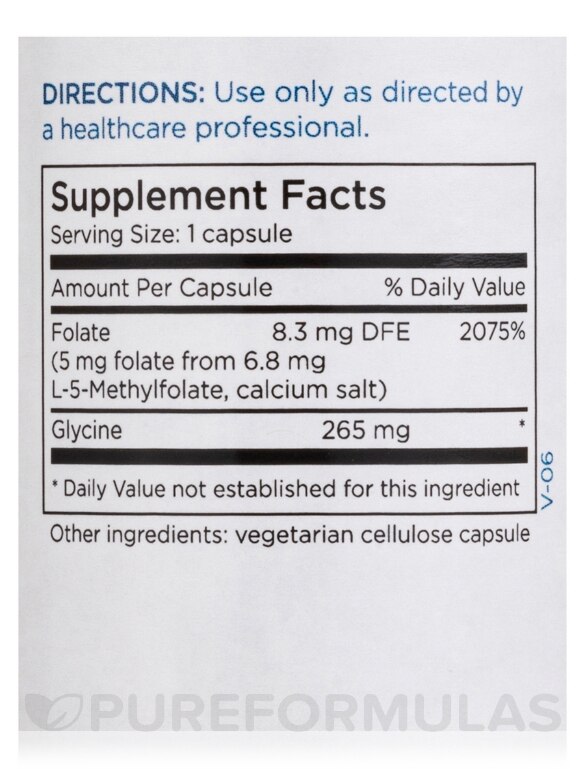 L-Methylfolate 5 mg - 30 Capsules - Alternate View 3