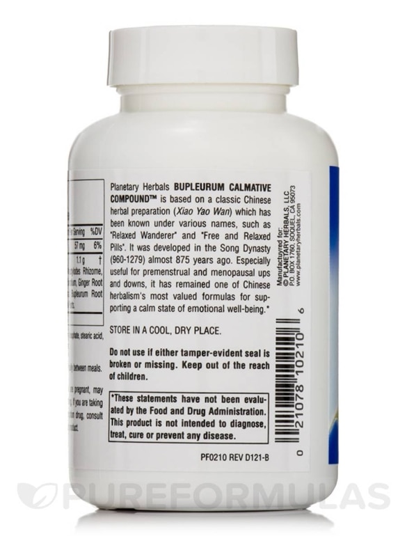 Bupleurum Calmative Compound 550 mg - 120 Tablets - Alternate View 2