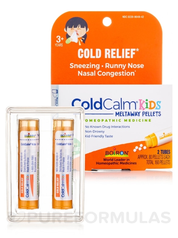 ColdCalm® Kids Pellets (Cold Relief) - 2 Tubes (Approx. 80 Pellets Per Tube) - Alternate View 1
