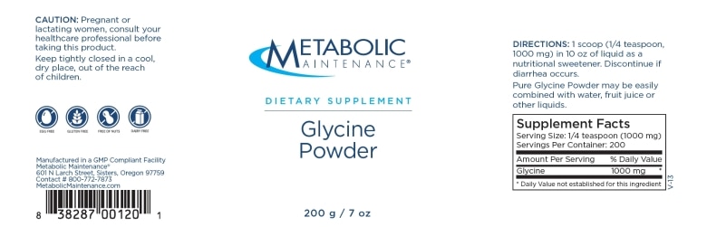Glycine Powder - 7 oz (200 Grams) - Alternate View 1