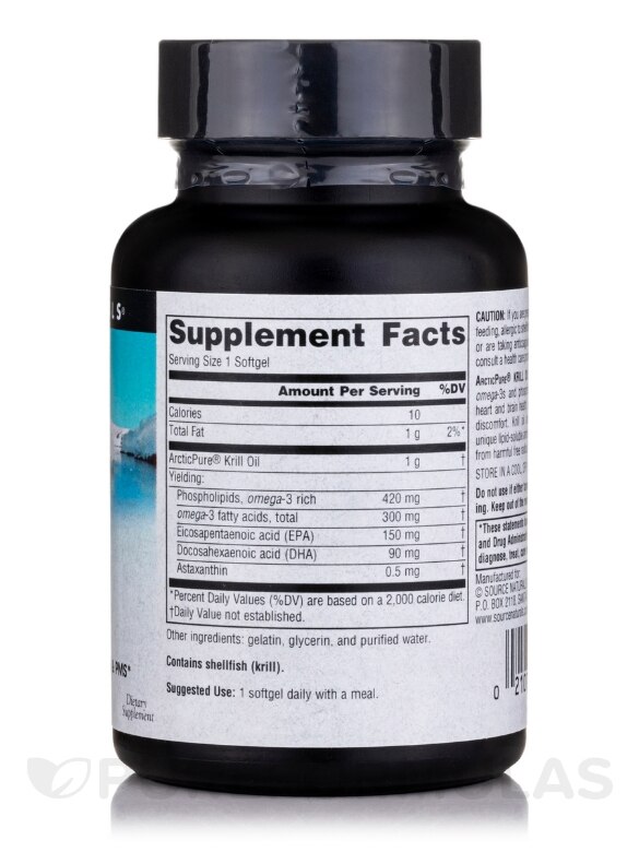 ArcticPure® Krill Oil 1000 mg - 30 Softgels - Alternate View 1