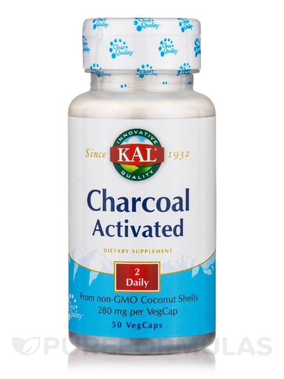Charcoal Activated 280 mg - 50 VegCaps
