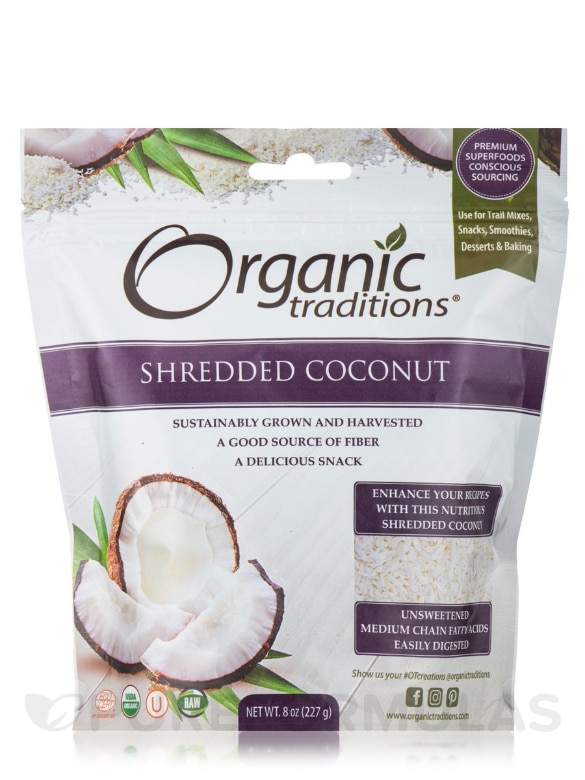 Organic Shredded Coconut - 8 oz (227 Grams)