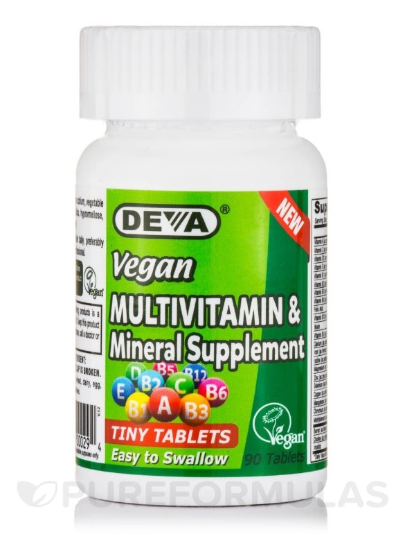 Vegan Multivitamin & Mineral Supplement - 90 Tablets