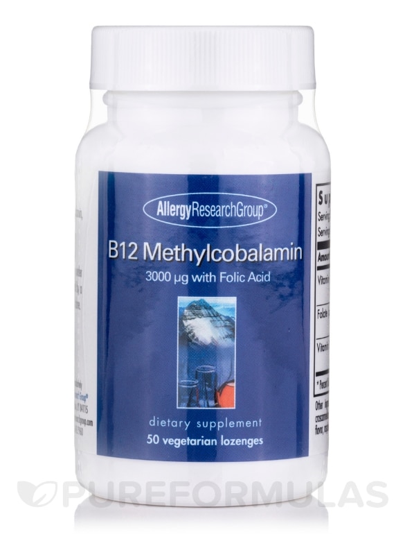 B12 Methylcobalamin - 50 Vegetarian Lozenges