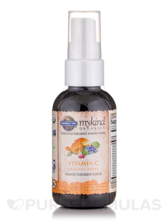 mykind Organics Vitamin C Organic Spray, Orange-Tangerine - 2 oz (58 ml) - Alternate View 2