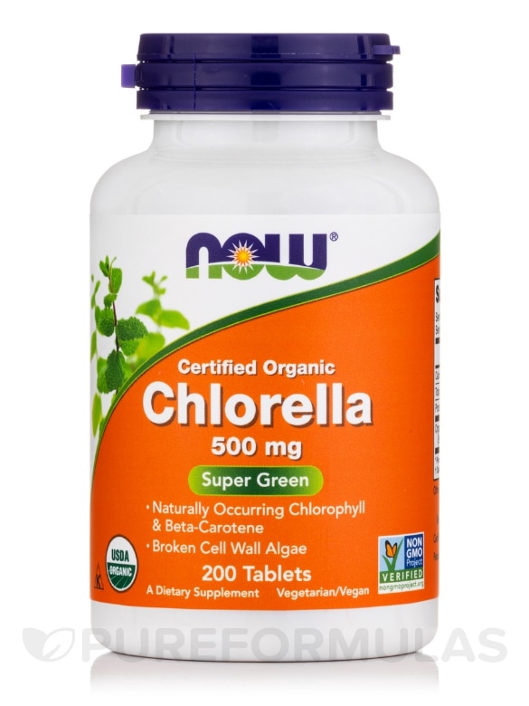 Chlorella (Organic) 500 mg - 200 Tablets