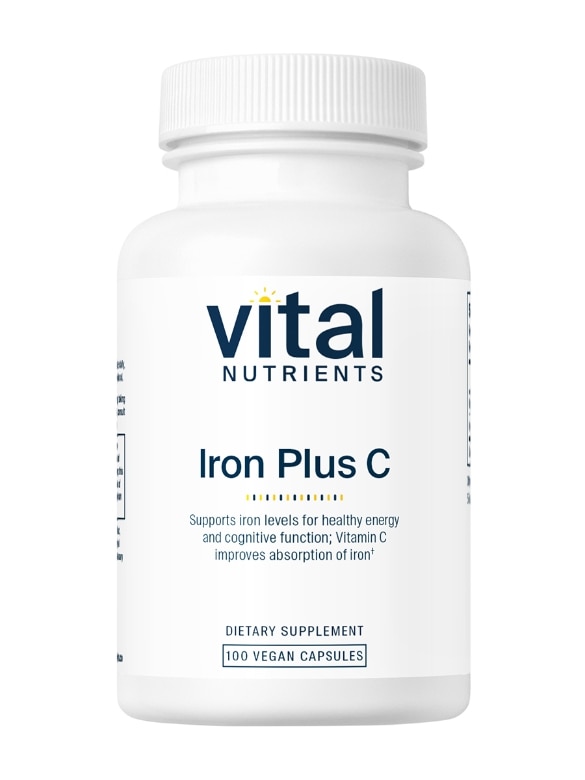Iron Plus C (20 mg / 200 mg) - 100 Vegetarian Capsules