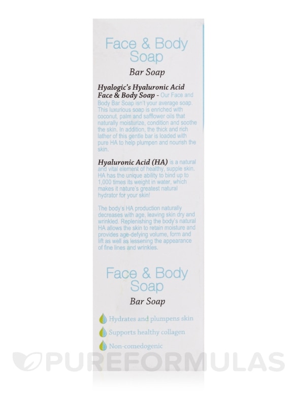 Face & Body Bar Soap with Hyaluronic Acid - 4 oz (113.4 Grams) - Alternate View 6