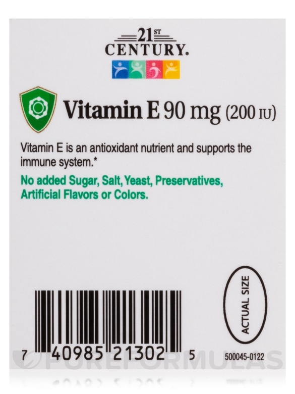 Vitamin E 90 mg / 200 IU - 110 Softgels - Alternate View 5