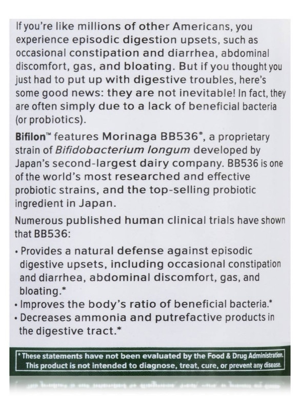 Bifilon® 125 mg - 60 VegiCaps - Alternate View 4