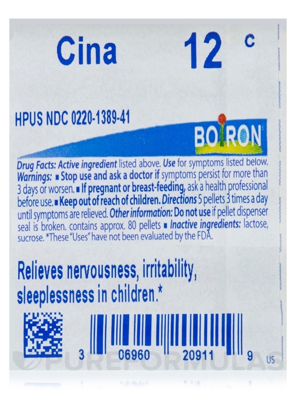 Cina 12c - 1 Tube (approx. 80 pellets) - Alternate View 4