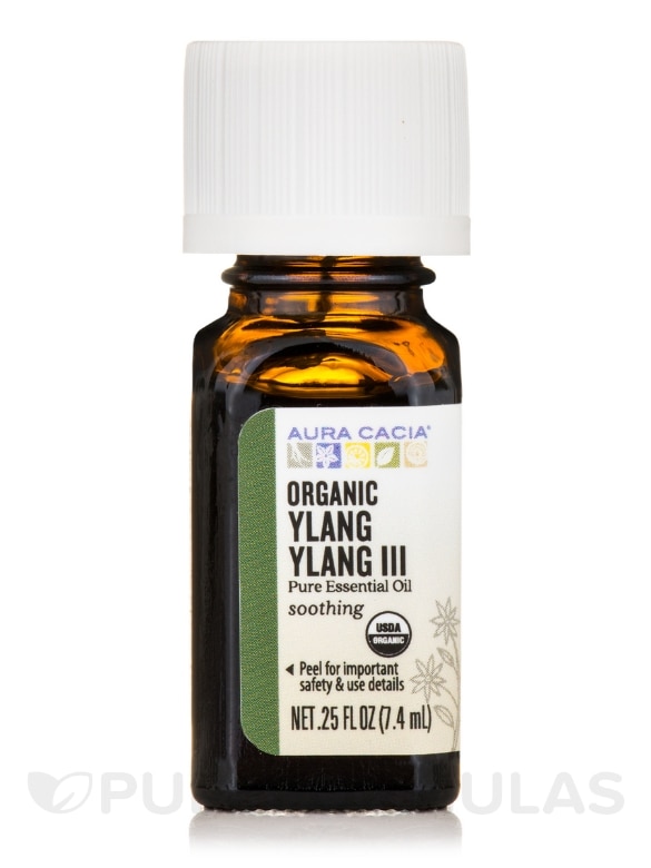 Organic Ylang Ylang lll Essential Oil - 0.25 fl. oz (7.4 ml)