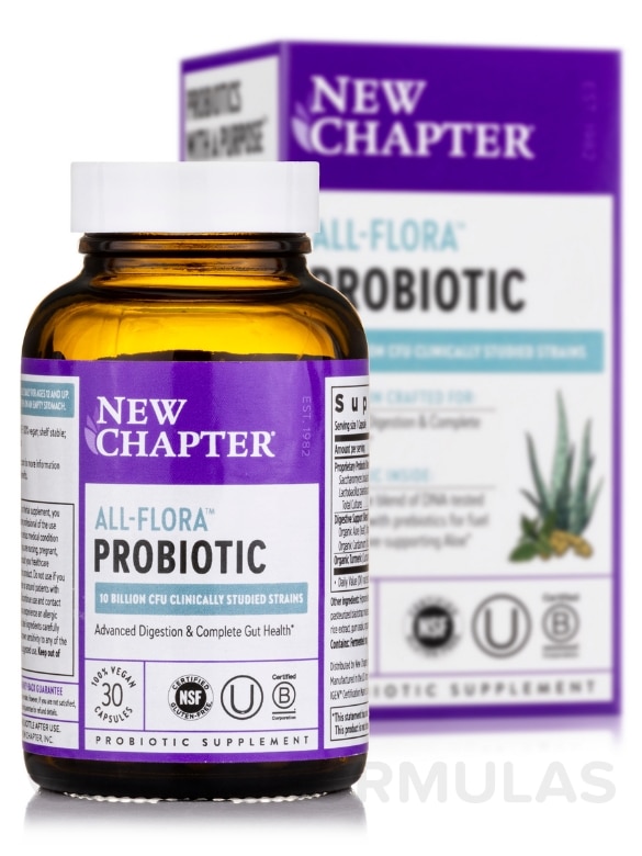 Probiotic All-Flora™ - 30 Vegan Capsules - Alternate View 1