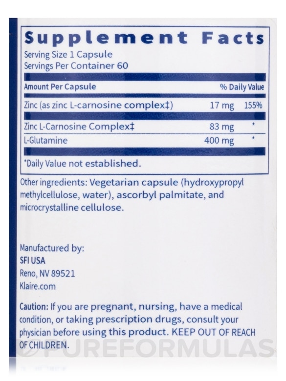 Endozin - 60 Vegetarian Capsules - Alternate View 3