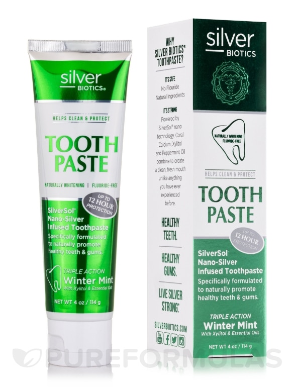 Natural Whitening Toothpaste, Winter Mint - 4 oz (114 Grams) - Alternate View 1