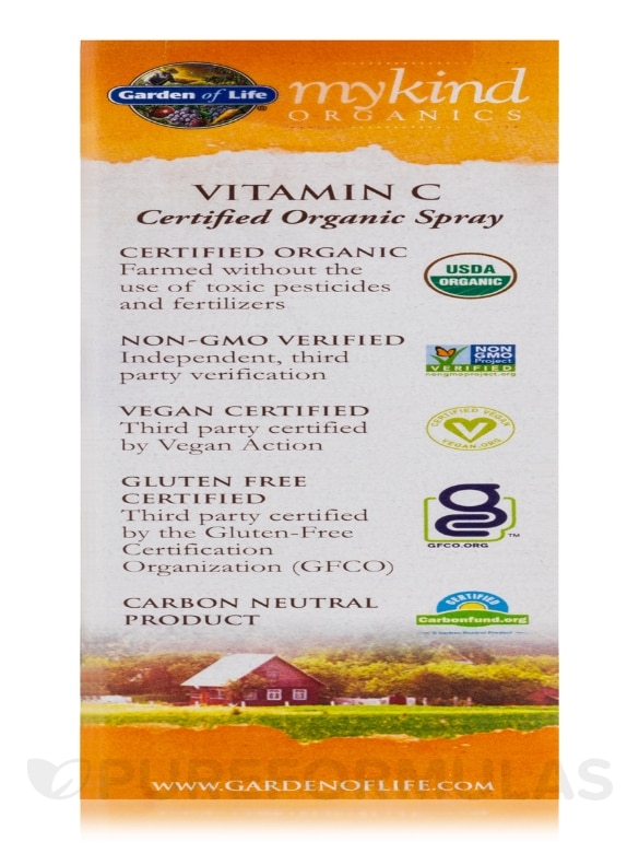 mykind Organics Vitamin C Organic Spray, Orange-Tangerine - 2 oz (58 ml) - Alternate View 8