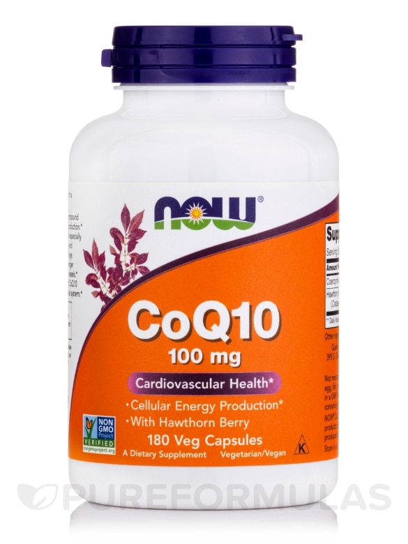 CoQ10 100 mg with Hawthorn Berry - 180 Veg Capsules