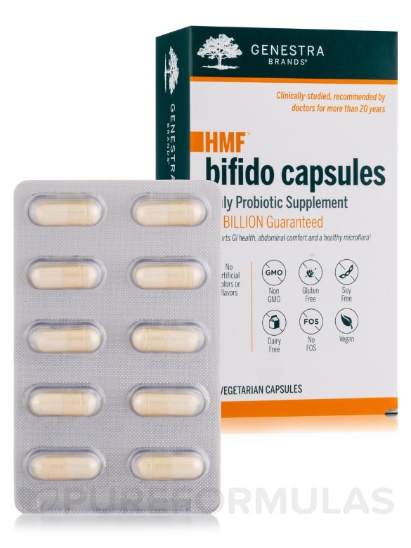 HMF Bifido Capsules - 30 Vegetarian Capsules - Alternate View 1