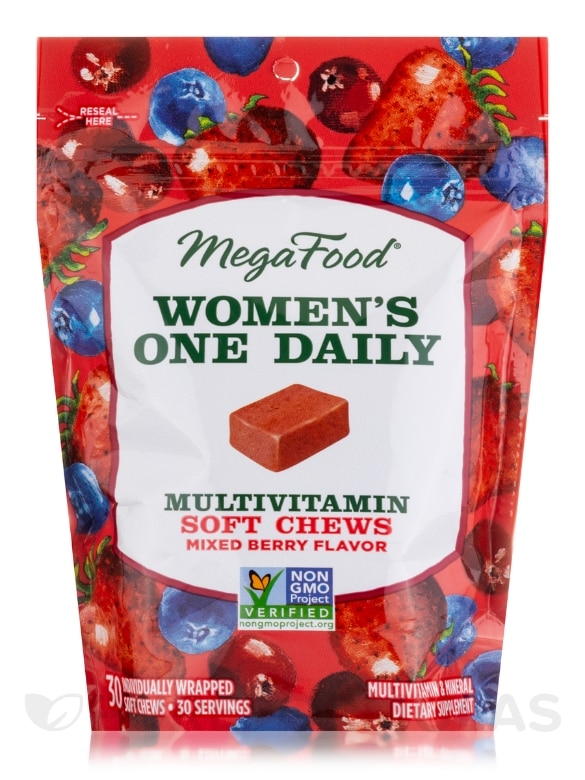 Women's One Daily Multivitamin Soft Chews, Mixed Berry Flavor - 30 Soft Chews