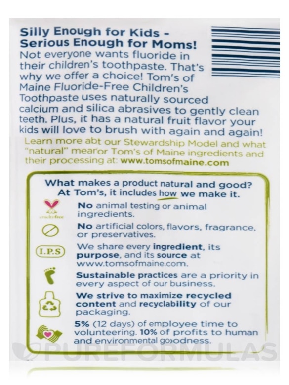Fluoride-Free Children's Toothpaste