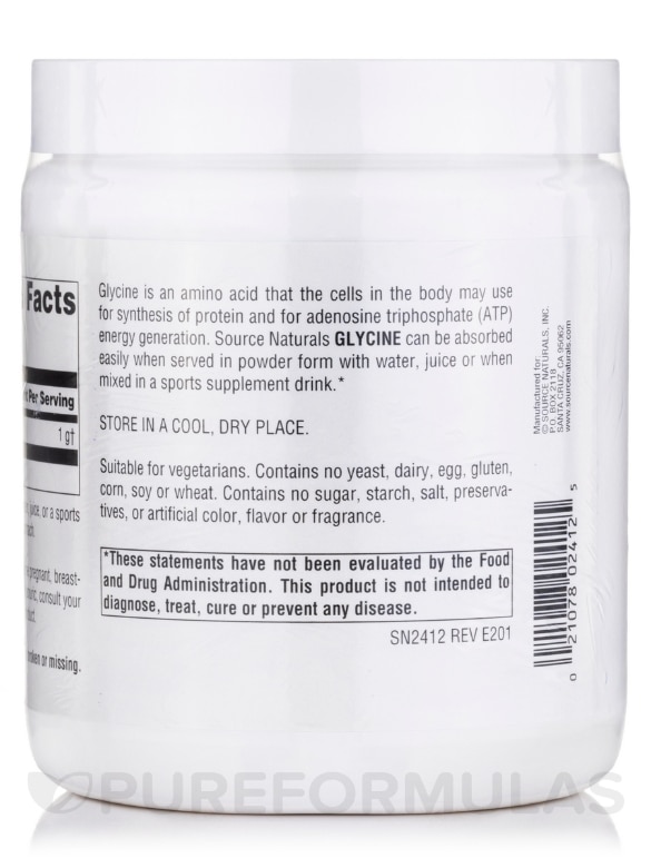 Glycine Powder - 16 oz (454 Grams) - Alternate View 2