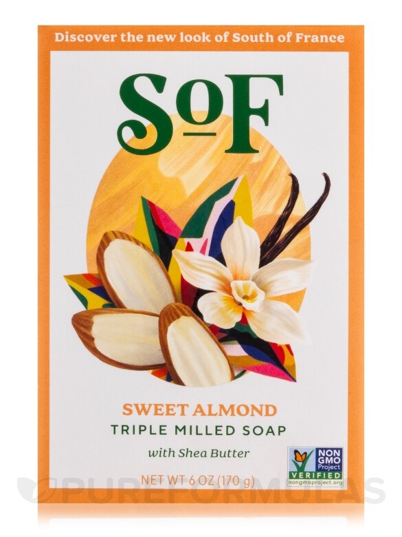 Sweet Almond Bar Soap - 6 oz (170 Grams) - Alternate View 3